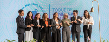 BBV reconoce a BancoSol en el Ring the Bell por su liderazgo en bonos de género