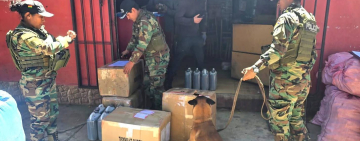 Wisky-Guía divisan y confiscan marihuana en encomiendas en Tarija