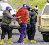 Efectivos de UMOPAR emboscados por sujetos que se oponen a la lucha contra el narcotráfico