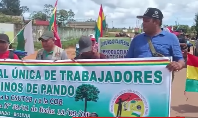 Defensor del Pueblo in situ tendrá un encuentro con marchistas desde Pando contra la Ley 1720