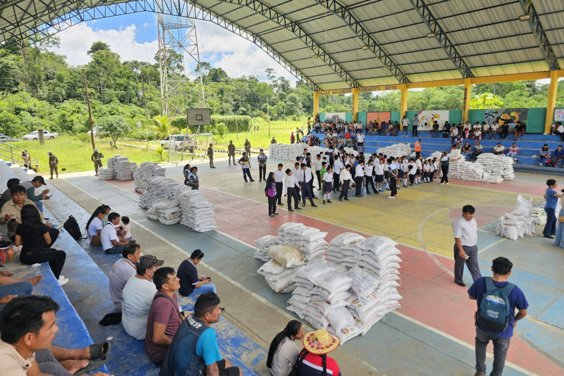 Defensa Civil entrega 26 Tn de ayuda a favor de 1.000 familias afectadas por desastres naturales