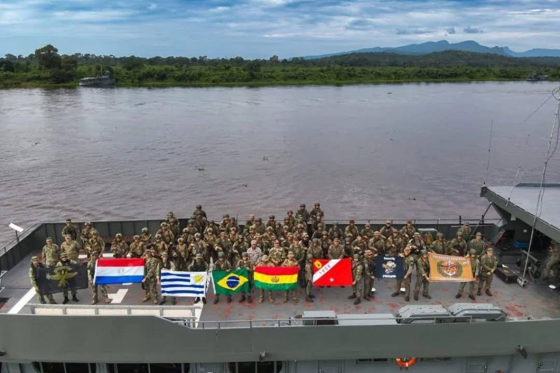 En ejercicio combinado en Brasil, Bolivia reafirma compromiso con la seguridad fluvial regional