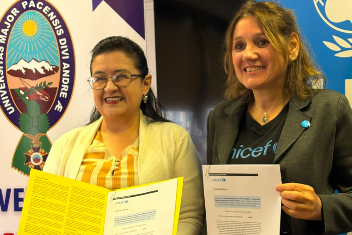UMSA y UNICEF firman un plan que apuesta por vocaciones científicas y más mujeres líderes en la ciencia