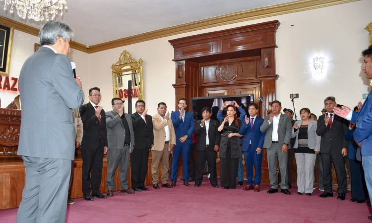 Gobernador Sánchez posesiona a su equipo y anuncia cero tolerancia a la corrupción en la gestión departamental