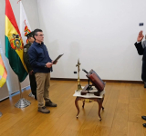 Presidente posesiona a nuevo Ministro de Trabajo, cargo que recae en el jurista, Williams Bascopé