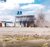 Explosivos y fuego destruyen oficinas aduaneras en tramo La Paz- Oruro