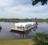 Armada y Gobernación del Beni fortalecerán abastecimiento de combustible vía fluvial
