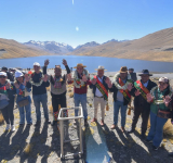 Presidente entrega la presa Taypichaca para garantizar agua en el altiplano paceño