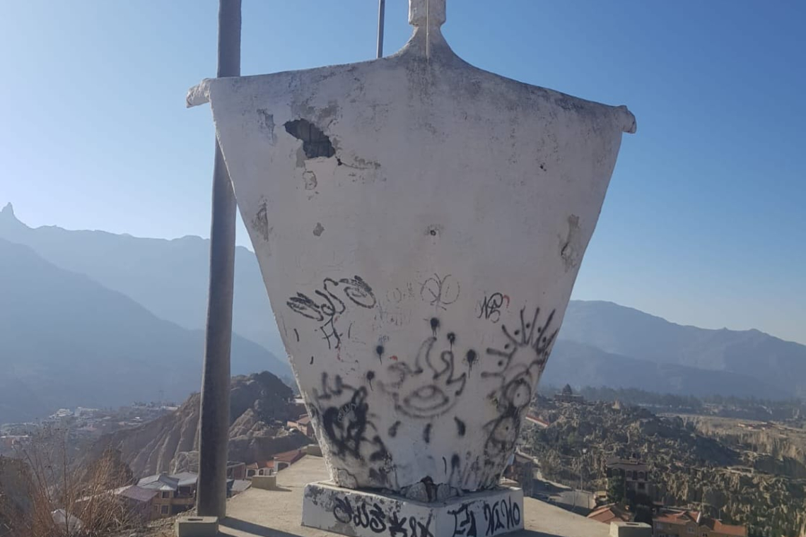 El Sr. del Gran Poder de Mallasilla en el abandonó y corre el riesgo de que su estructura colapse