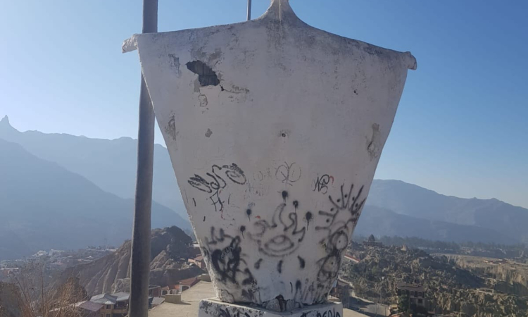 El Sr. del Gran Poder de Mallasilla en el abandonó y corre el riesgo de que su estructura colapse