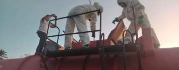 Fuerza antidroga incauta 27 toneladas de ácido sulfúrico en el tramo Cbba-Santa Cruz
