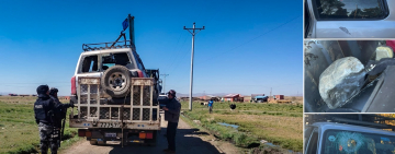 Contrabandistas atacan a militares y aduaneros, hay dos heridos y daños a patrullas en Laja-El Alto
