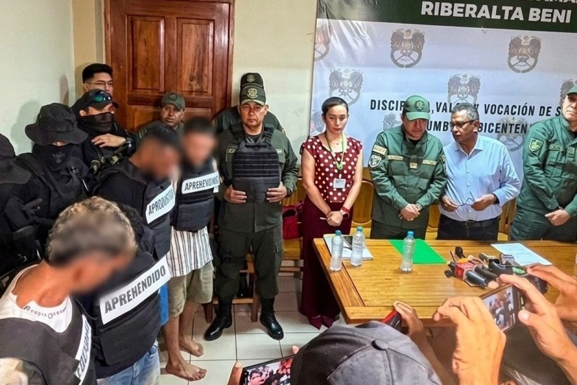Policía desbarata a célula narcoterrorista vinculada al CV que victimó a una persona en Riberalta