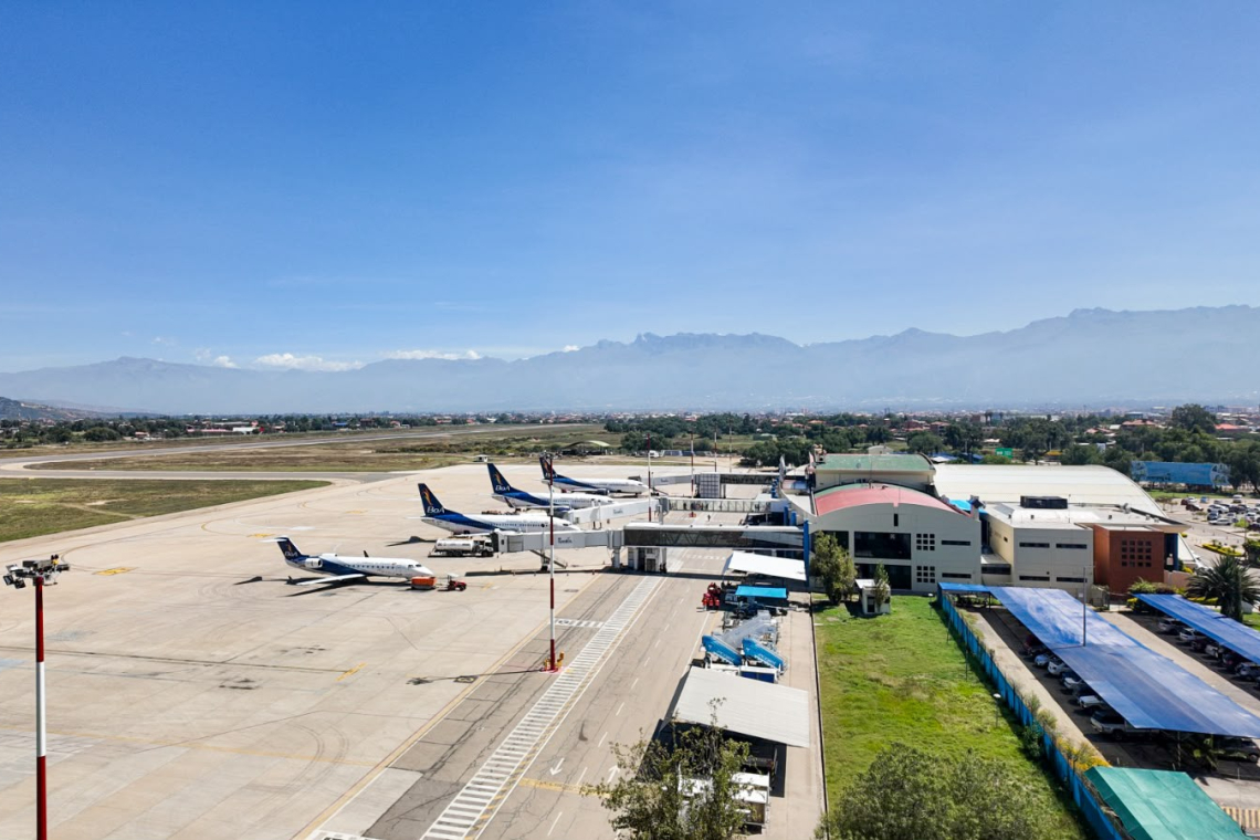Suspenden vuelos en el aeropuerto de Cochabamba del 17 al 19 de noviembre por trabajos en la pista