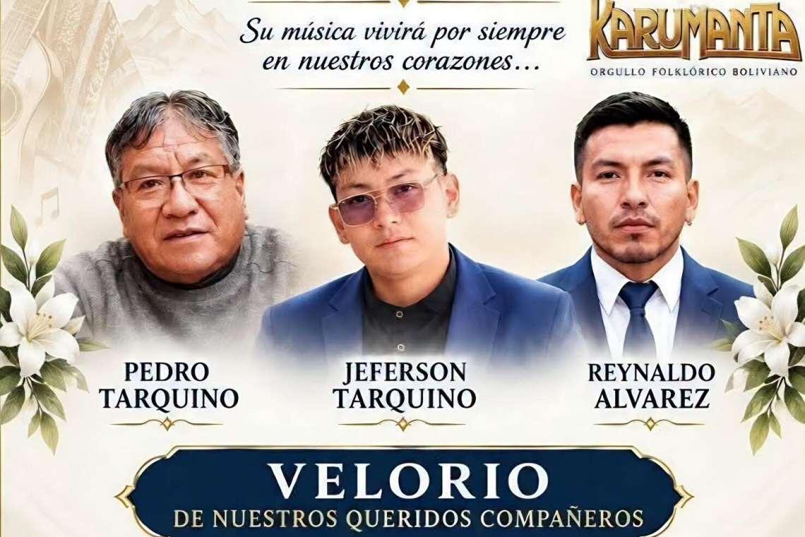  Esperan la llegada de los restos de cinco integrantes del grupo Karumanta a Cochabamba para su último adiós 