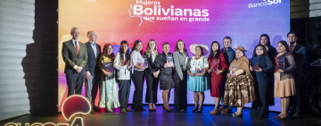 En su cuarta versión BancoSol reconoce a diez emprendedoras bolivianas que sueñan en grande