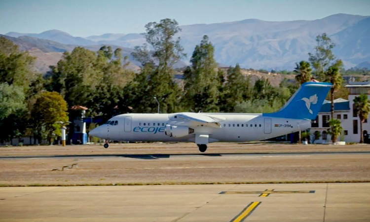 Aerolínea Ecojet alista un primer vuelo exploratorio a Potosí para el 10 de noviembre