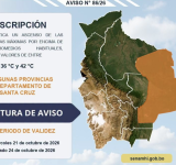  En Santa Cruz prevén temperaturas extremas de hasta 42 °C por cuatro días 
