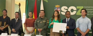 En Santa Cruz sellan alianza por la paz y seguridad contra el crimen organizado y el narcoterrorismo