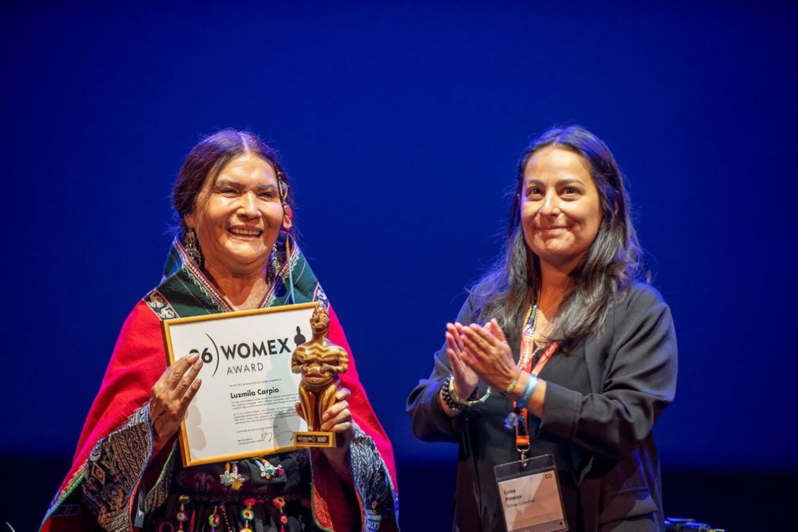  Luzmila Carpio recibe el Womex Artist Award 2026 y reivindica las voces de las madres y abuelas 